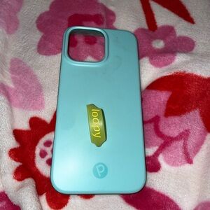Loopy Case Aqua Phone Case with Yellow Loop